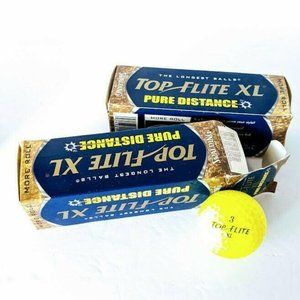 Top Flite XL Pure Distance Yellow Golf Balls Spalding 2 Packages